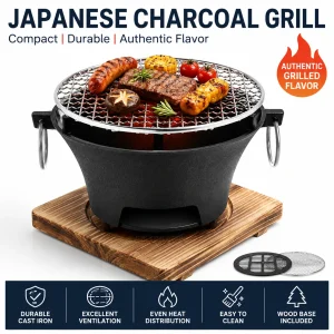 KL1 Portable Charcoal Grill Mini Tabletop BBQ