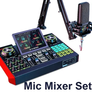 Tenlamp Audio Interface Mixer Sound board,Professional Voice Changer