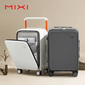Mixi Front Laptop Pocket Suitcase Wide Handle 20''Carry-On Trolley Case 24''
