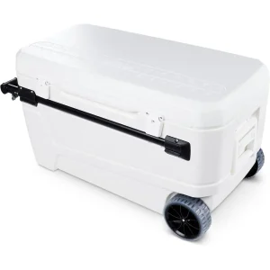 Wheeled 110Qt Insulated Cooler with Hard Shell